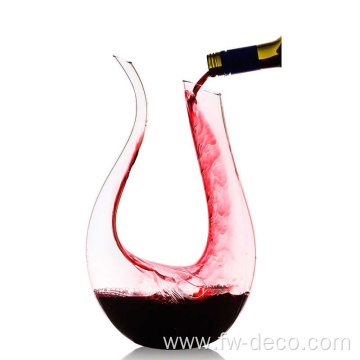 U-shaped swan crystal glass wine decanter